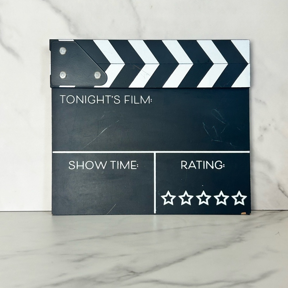 Black and White Movie Clapperboard